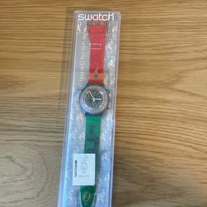 1996 Vintage Swatch Olympic Scuba Aqua Chrono 'Said Aouita' SEZ101,